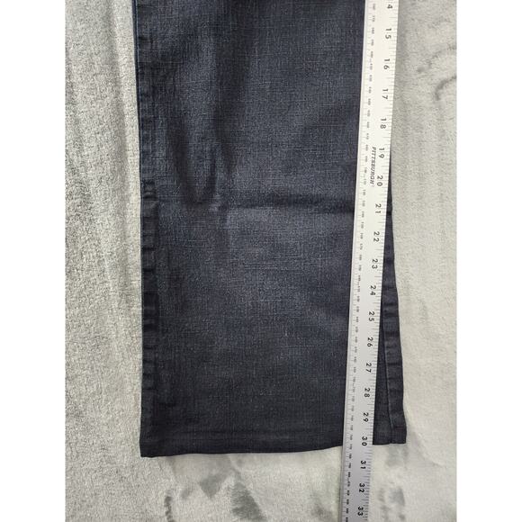 Vintage Fetish Low Rise Flare Leg Denim Jeans Size 13/14 Blue Dark Wash Stretch - Picture 4 of 13